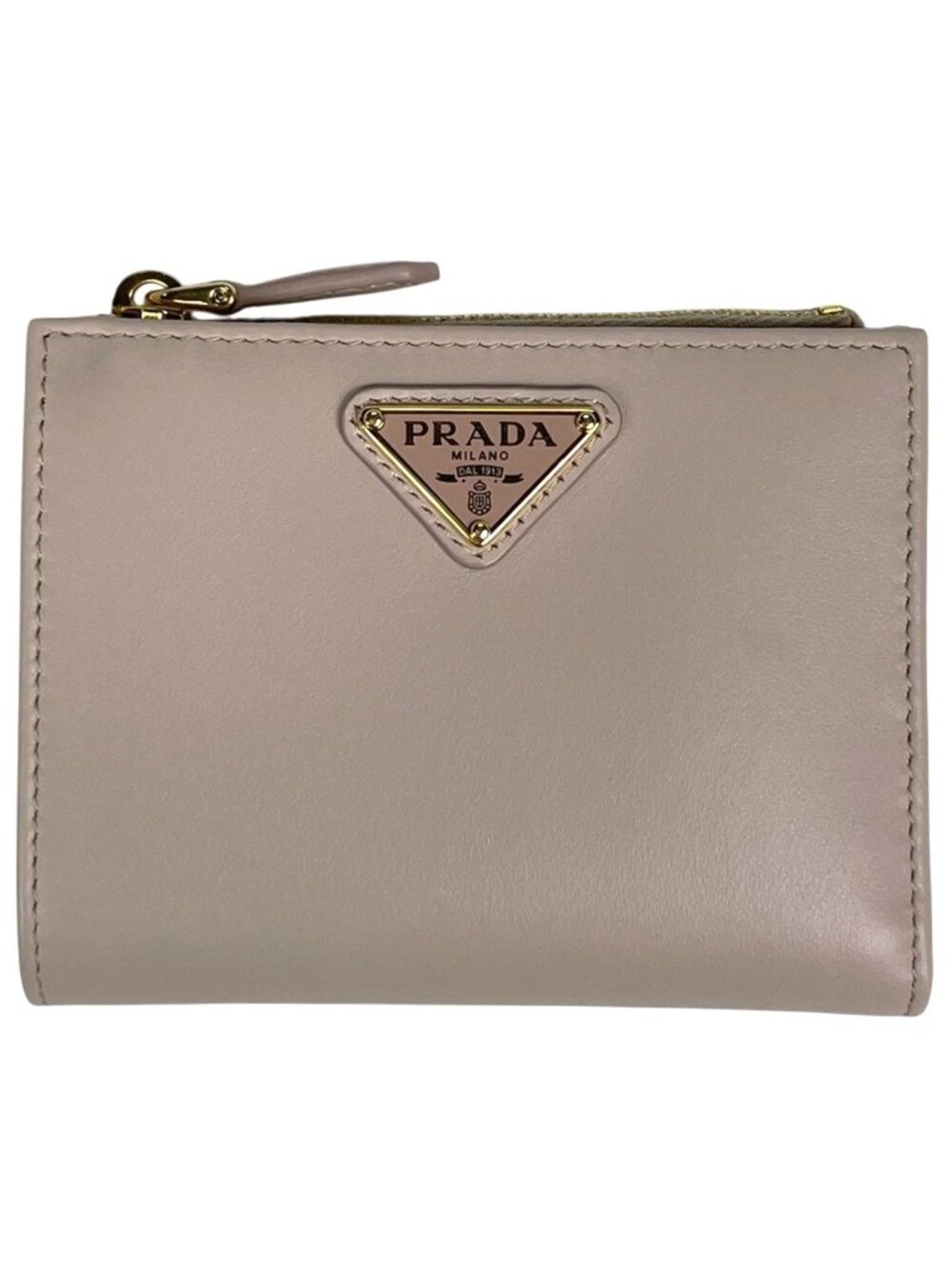 Prada Bifold Wallet Leather Pink
